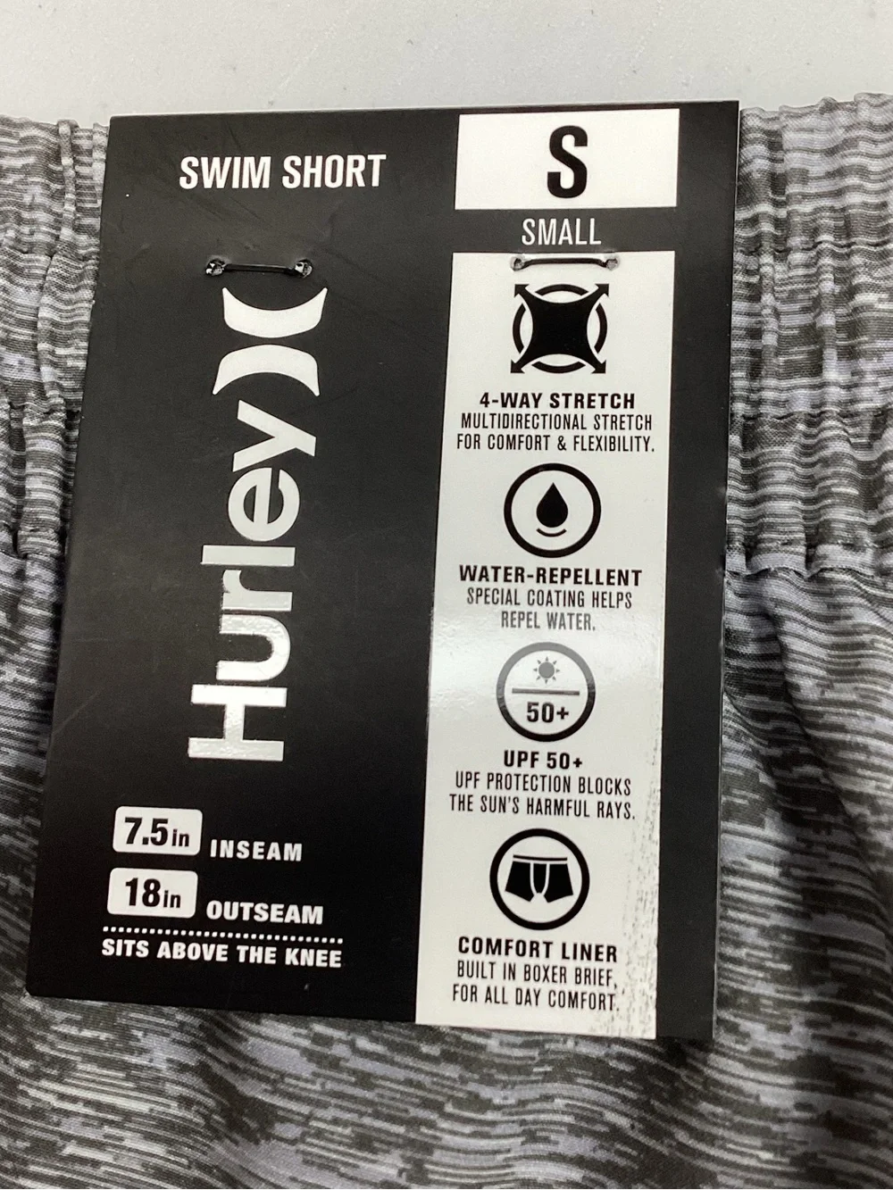 Hurley Men’s Gray Volley Swim Shorts Trunks Small NEW! Retail $50
